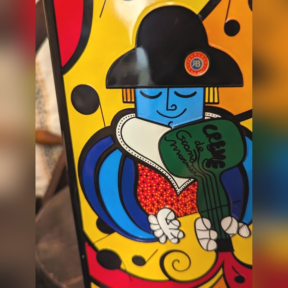 Romero Britto lithographed Creme de Grand Marnier tin signed by the artist - Picture 4 of 6